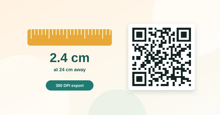 QR Size Calculator illustration